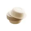 Tazones de papel desechables biodegradables vajilla al por mayor tazones redondos de pulpa de papel tazones de papel para empaque de raspado de hielo con tapa