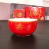 Jingdezhen Regalos para Cumpleaños Regalos de Agradecimiento para Cumpleaños Longevidad Tazones Regalos para Cumpleaños de Personas Mayores Tazones de Agradecimiento con Tiaoyi Shenghuo