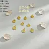 Liga Flor Oca Brinco DIY Pingente de Franja Gota de Óleo Flor com Pedras Strass Acessórios de Carro Pingente de Franja Step Shake
