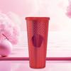 Cross-border Star Dad Mesmo copo 710ml Dupla Camada Plástica Durian Copo Tubo de Sucção Copo Adulto Laser Creative Grande Capacidade