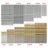 Conjunto de Brocas Helicoidais Revestidas de Titânio com 50 Peças 1-3mm Broca Pequena Furadeira Elétrica Conjunto de Perfuração DIY Broca de Perfuração para Marcenaria