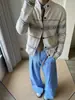 Cardigan de Tricô Jacquard Estilo Étnico Fair Isle Masculino Outono Oversize Solto Estilo Preguiçoso Jaqueta de Tricô