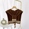 Popular en Internet Chal Pequeño Exención Camisa de Punto para Mujer de Alta Gama Primavera y Otoño Bufanda de Lana Chaleco Top Delgado para Hombro Verano