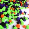 Bolas de Peluche Elásticas Personalizables de Halloween en Tamaños y Colores Mixtos, Accesorios de Decoración DIY para Fiestas de Amazon