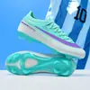 Zapatos de fútbol para entrenamiento y competición deportiva en césped al aire libre para adultos y niños, con tacos largos, antideslizantes, transpirables y resistentes al desgaste, en stock