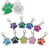 Etiqueta para Mascota Perro Pata de Perro de Acero Inoxidable, Placa de Identificación para Perro de Aleación de Zinc, Colgante de Metal, Personalización con Logo del Fabricante, Anti-Pérdida