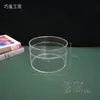 Caja Redonda de PS Altamente Transparente con Textura Acrílica para Exhibir Muestras de Medicina Tradicional China, Muestras Minerales y Cajas de Exhibición de Empaque de Plástico, en Stock