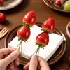Mini Tanghulu Brochetas de Bambú Brochetas de Fruta Papel de Arroz Pegajoso Desechable Materiales para Hacer Caja de Empaque Para Vendedores Ambulantes