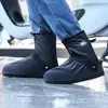 Cubrezapatos Impermeables para Lluvia, Antideslizantes para Exteriores para Hombre, de Caña Alta, Engrosados, Resistentes al Desgaste, Zapatos de Agua, Botas de Lluvia para Ciclismo en Días Lluviosos, Impermeables y Antideslizantes