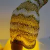 Boneca de Elfo Criativa, Boneca Sem Rosto Dourada Brilhante, Decoração de Atmosfera Natalina, Boneca de Tricô para Feriados Atacado
