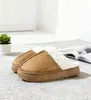 Nuevas pantuflas de algodón para mujer, pantuflas cálidas de invierno para el hogar, antideslizantes, de suela gruesa, pantuflas de pelo para el hogar de pareja para mujer