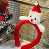 Diadema Linda de Reno Navideño Muñeca Cornamentas de Mujer Sello para el Cabello Diadema para Lavarse la Cara Accesorios Peludos Otoño e Invierno Tocado