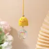 Rosto Sorridente Colorido Liga de Zinco Sino Acrílico Sino de Vento da Paz Pingente Feito à Mão DIY Bolsa Hanfu Corrente de Celular Venda por Atacado