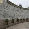 Relevo em escultura de pedra figura em ardósia azul mural mármore branco mural de relevo cultural ornamentos de paisagem da praça do campus
