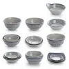 Juego de Bol y Plato de Melamina, Bol para Sopa de Comida Rápida, Vajilla de Imitación Porcelana, Bol para Gachas, Bol para Condimentos, Bol de Plástico, Bol para Agua con Azúcar, Bol para Postre