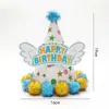 Sombrero de Cumpleaños para Niños y Adultos Punto Láser Reflectante Gorra Puntiaguda de Bola Gorra Puntiaguda de Fiesta Gorra de Corona Gorra de Bola Mao