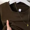 Camiseta Corta Personalizada con Logo Transfronteriza 240g para Mujer de Manga Corta Estampada Ajustada que Muestra el Ombligo Camiseta para Mujer
