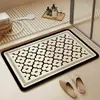 Alfombra de Piso para Baño, Alfombra Absorbente de Barro Diatómico para Baño, Felpudo para Puerta de Baño, Alfombra Antideslizante para Lavado de Manos en Baño/Inodoro