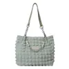 Bolso de Hombro Fruncido con Burbujas Bolso de Gran Capacidad para Mujer Verano 2025 Nuevo Estilo Bolso Tote para Desplazamientos Bolso de Moda para Mujer
