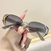 Gafas de sol retro estilo ojo de gato picante europeo y americano, sensación de alta gama, adelgazantes, personalidad, gafas de sol metálicas, gafas con protección UV para hombre