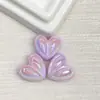 Orejas de Conejo Galvanizadas en Acrílico Corazón Agujero Recto Cuentas DIY Hecho a Mano Cuentas Sueltas Cadena de Teléfono Móvil Material de Joyería Accesorios