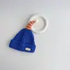 Chapéu de Lã Tricotado Urso de Inverno, Chapéu Quente e Fofo com Proteção para Orelhas à Prova de Frio, Chapéu de Tricô Acolchoado Estilo Coreano para Homens, Mulheres e Crianças