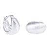 Puños de Oreja King Ciervo Dorado S925 Plata de Ley, Diseño de Nicho, Diseño Simple, Artesanía Cepillada de Plata Lisa, Pendientes de Plata de Moda para Mujer