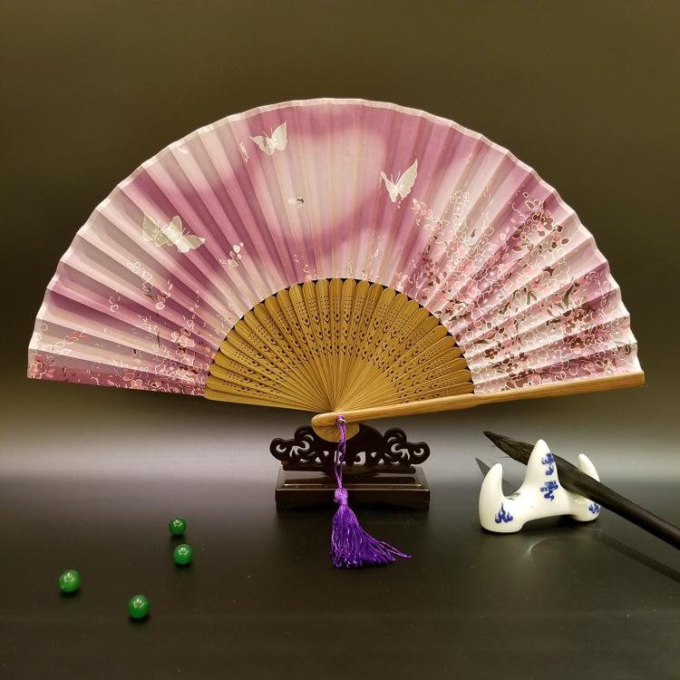 棕竹玫晕底樱花蝴蝶