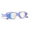 Gafas de Natación, Impermeables de Competición Profesionales, Antivaho, Alta Definición, Equipo de Buceo Unisex para Adultos, Gafas Coloridas Galvanizadas Transfronterizas