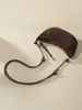 Bolsa de Bollo Nueva Súper Popular Diseño para Viajar al Trabajo Cuero Genuino de Nicho Retro Piel de Vaca Mate Bolso Cruzado para Mujer Bolso Croissant para Mujer