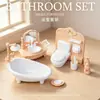 Decoraciones de escritorio, muebles mini de juego de simulación transfronterizo, cocina, dormitorio, modelo de piano, juguete de escena en miniatura, casa de muñecas