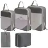 Bolsa de Armazenamento de Viagem com Compressão Selecionada Cuidadosamente Conjunto de 8 Peças Bolsa de Armazenamento Separada com Cordão de Rede Bolsa Organizadora para Bagagem Maquiagem Artigos de Higiene