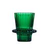 Candelabro Dupla Finalidade com Listras Verticais Clássicas Verdes Âmbar Rosa Copo para Velas Copo para Velas Velas Domésticas Enfeites