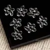 Estilo ins vidro de trabalhador leve doce colorido irregular furo grande flor pingente brincos DIY feitos à mão com contas acessórios de material