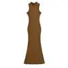 Vestido de primavera estilo coreano para mujer, nuevo diseño de nicho, puro y sexy, sin mangas, ajustado, favorecedor para la figura, vestido largo de cola de pez