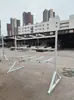 Rack de Fio Galvanizado com Rodas para Cabos de Dados e Feixes de Fios, Rack Multifuncional Móvel para Pendurar Fios