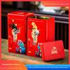 Latas de Armazenamento de Chá Caixa de Embalagem Yunnan Dianhong 0,5kg-Conjunto de Peças Latas de Metal Latas Vazias Caixa de Presente Embalagem Pequena
