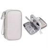 Bolsa de Almacenamiento para Cables de Datos, Bolsa Portátil de Almacenamiento para Cargador, Bolsa Pequeña, Bolsa de Viaje Multifuncional de Tres Capas para Cables de Datos y Auriculares