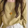 Collar Colgante de Uvas Coreanas con Perlas para Mujer Moda Simple Cadena de Clavícula de Gama Alta Accesorios Versátiles de Temperamento