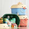 Caja de Almacenamiento de Pato de Dibujos Animados para Niños Hogar Gran Capacidad Bebé Snack Juguete Bloques de Construcción Almacenamiento Caja de Almacenamiento