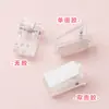 Clips pequeños transparentes DIY clips autoadhesivos de PP carpetas de documentos para estudiantes clips para recibos con respaldo adhesivo mini clips