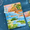 Qinhuangdao ninho de pombo AR livro de bolso capa dura página colorida diário livro de cartão de viagem local panorâmico lembrança