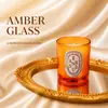 Vela Perfumada Artesanal de Cera Vegetal Taza de Vidrio Cilíndrica Se Puede Imprimir Logo Vela Perfumada Taza de Vidrio de Nicho