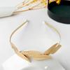 Diadema de Hojas para Novia de Venta Caliente Europea y Americana Fiesta Accesorios para el Cabello de Hojas de Metal Diadema Corona Temperamento Horquilla de Hojas Mujeres