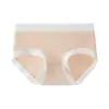 Roupa íntima feminina Poliga Fox Modal para Meninas com Forro de Algodão Antibacteriano Cor Nude Sem Costura Verão Fio Dental Fino Feminino