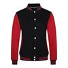 Cárdigan de marca de moda de combinación de colores de otoño e invierno hecho a medida para ropa de grupo corporativo, ropa de trabajo, camisa de béisbol de manga larga, abrigo con logo personalizado estampado