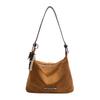 Bolso Mate Retro Transfronterizo para Mujer, Gran Capacidad, Nuevo Bolso de Hombro Cruzado de Nicho Otoño e Invierno 2025, Bolso de Hombro para Viajes