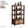 Aparador de Madeira Maciça Vintage Armazenamento Estilo Country Americano Sala de Estar Armário Antigo Pousada Armário de Jantar Balde Decorativo Criativo Armário