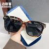 Óculos de Sol Oz3325 Novo Estilo Coreano Armação Preta Óculos de Sol para Mulheres Estilo Ins Moderno Fotografia de Rua Decorativos Óculos Moda