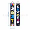 Telón de Fondo Nuevo Año 2027 Transfronterizo Tela Europea y Americana Fiesta de Nochevieja Tema Tela Colgante Celebración Festiva Feliz Año Nuevo